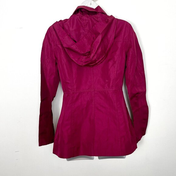 Hurley red-pink trench coat. Size Small - Picture 3 of 3